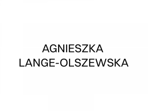 Agnieszka Lange-Olszewska